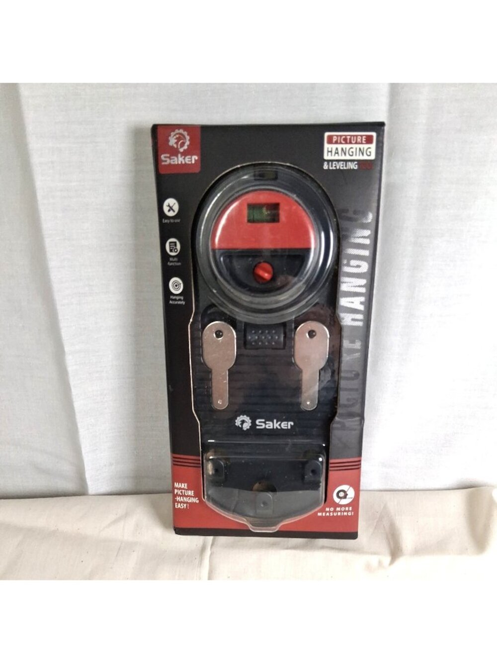 Saker Picture Hanging & Leveling Tool Kit No More Measuring! NIB